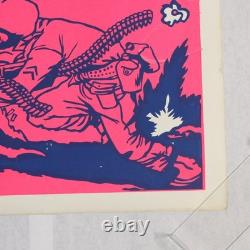 Visit Beautiful Vietnam 23x35 Original Blacklight Anti War ProtestPoster 1970s