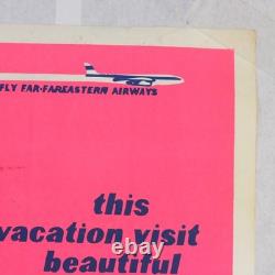 Visit Beautiful Vietnam 23x35 Original Blacklight Anti War ProtestPoster 1970s