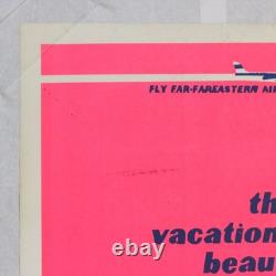 Visit Beautiful Vietnam 23x35 Original Blacklight Anti War ProtestPoster 1970s