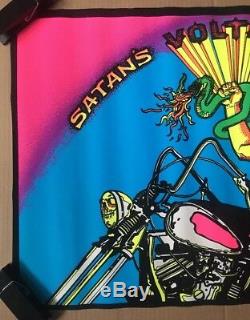 Voltar Satans Sidekick vintage psychedelic black light poster Devil Snake 1970s