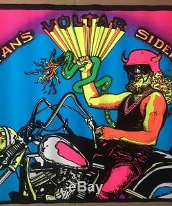 Voltar Satans Sidekick vintage psychedelic black light poster Devil Snake 1970s