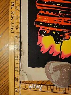 VtG Fire Dragon Blacklight Velvet Poster Posters Originals Inc 1974 Hollywood CA