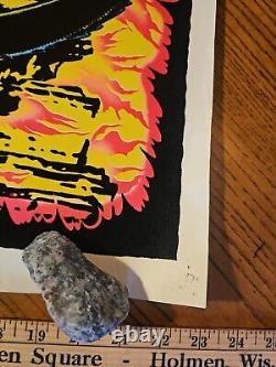 VtG Fire Dragon Blacklight Velvet Poster Posters Originals Inc 1974 Hollywood CA