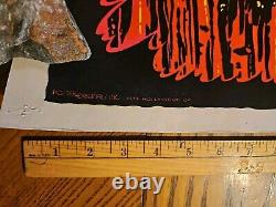 VtG Fire Dragon Blacklight Velvet Poster Posters Originals Inc 1974 Hollywood CA