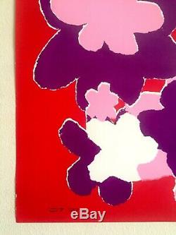 Vtg 1960's Rare MID Century Modern Pop Art Israel Hippo Silkscreen Print Poster