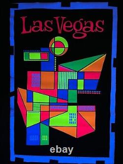 Vtg 1967 Artko Studios #108 Las Vegas Lights LeRoy Olson Black Light Poster
