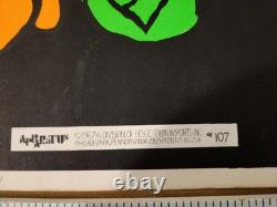 Vtg 1967 Black Light TIGER Poster #107 By Artist Dan Shupe Bright Colorful