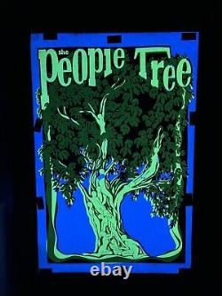 Vtg 1968 Artko Studios #118 The People Tree J. Conley Black Light Poster (1)