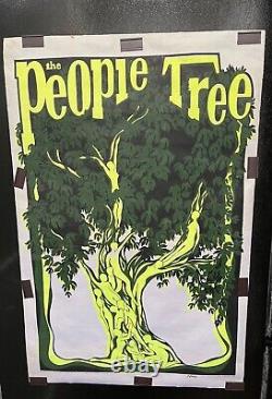 Vtg 1968 Artko Studios #118 The People Tree J. Conley Black Light Poster (1)