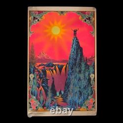 Vtg 1969 Hip Products Black Light Poster Garden of Eden Psychedelic Nude Couple