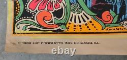 Vtg 1969 Hip Products Black Light Poster Garden of Eden Psychedelic Nude Couple