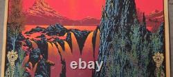 Vtg 1969 Hip Products Black Light Poster Garden of Eden Psychedelic Nude Couple