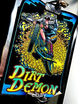 Vtg 1970's Black Light Poster DIRT DEMON 21 x 32 Western Graphics Corp