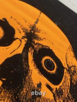 Vtg 1970's Human Skull Black Light Glowing Poster Dargis Associates Inc 3324