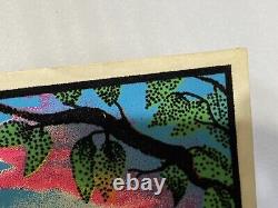 Vtg 1970's Seldom Seen Koala Bears Black Light Glowing Poster Velva Print