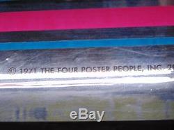 Vtg 1971The Four Poster PeopleLove is BullshitMirrored PosterBlack Light