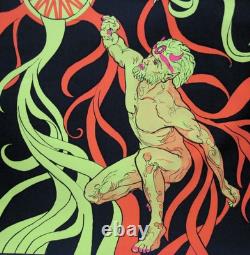 Vtg 1971 RARE SUN KING God APOLLO Blacklight Poster Wespac Vinyl 420 Awesome One