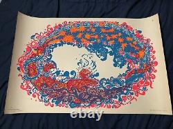 Vtg 1972 Lunar Dragons AA Sales Hippie Psychedelic Colorful Blacklight Poster