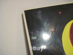 Vtg 1974 One Stop BLACKLIGHT Poster MOON CHILDREN Non Flocked RARE HIPPIE LOVERS