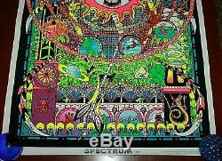 Vtg 1974 SPECTRUM Blacklight Poster 23x35 Psychedelic Occult RARE EXCELLENT CD