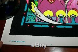 Vtg 1974 SPECTRUM Blacklight Poster 23x35 Psychedelic Occult RARE EXCELLENT CD