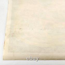 Vtg 1975 Bruce Lee Kung Fu Master Black Light Flocked Velvet Poster Vela-Print