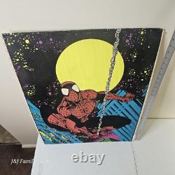 Vtg 1996 Spider-Man Velvet BLACKLIGHT Poster #403 Marvel RARE 23x35 Spider Man