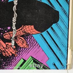 Vtg 1996 Spider-Man Velvet BLACKLIGHT Poster #403 Marvel RARE 23x35 Spider Man