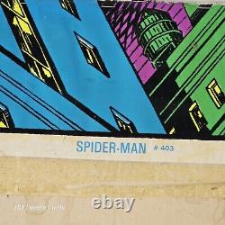 Vtg 1996 Spider-Man Velvet BLACKLIGHT Poster #403 Marvel RARE 23x35 Spider Man