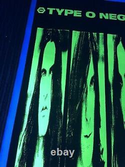 Vtg 1996 Type O Negative Extremely Rare Blacklight Poster Scorpio Posters USA