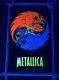 Vtg 1997 Rare Metallica Ying Yang Heavy Metal Blacklight 34.5x22 Poster Usa