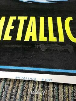 Vtg 1997 RARE Metallica Ying Yang Heavy Metal Blacklight 34.5x22 Poster USA
