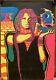 Vtg 60s Jim Morrison The Doors Psychedelic Black Light Poster 34 X 23 Blacklight