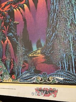 Vtg 70's Black Light Poster Garden Of Eden 23x 35 DEADSTOCK 1970 Trippy Rare