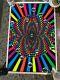 Vtg 90 Opeye Flocked Blacklight Poster 23x35 Psychedelic Occult Rare 90s