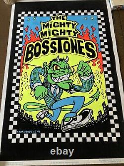 Vtg Blacklight Poster The Mighty Mighty Bosstones 1996 #848 Adam Swinbourne Htf