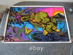 Vtg Blacklight Velvet Jaguar Funky Enterprises #133 + Starmakers Rising Posters