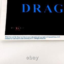 Vtg Bruce Lee Dragon's Roar #1821 Black Light Flocked Velvet Poster Scorpio