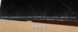 Vtg FORDS EAT CHEVYS Blacklight Poster 70's Western Graphics Eugene Oregon RARE