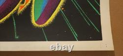 Vtg Fire Breathing Dragon Blacklight Poster Hippie Headshop Original 1972