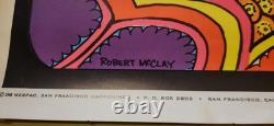 Vtg Garden Gem 1968 Robert McClay Artist Blacklight Hippie Wespac San Francisco