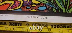 Vtg Garden Gem 1968 Robert McClay Artist Blacklight Hippie Wespac San Francisco
