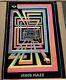 Vtg Mind Maze Blacklight Poster 70's Western Graphics Eugene Oregon Rare Design