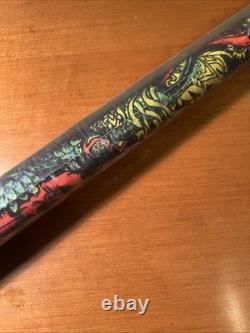 Vtg NOS Bruce Lee Kung Fu Black Light Flocked Velvet Poster 1974 Pro Arts