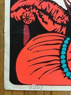 Vtg Original 40x26 Psychedelic Poster SMOKE Dream Merchants Smoking Pola Negri