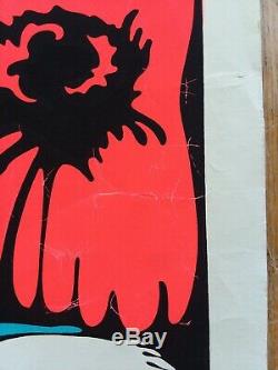 Vtg Original 40x26 Psychedelic Poster SMOKE Dream Merchants Smoking Pola Negri