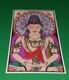 Vtg Original 68' Buddah Amitabha Sirkia Silkscreen Poster Psychedelic Blacklight