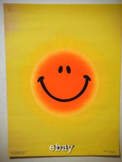 Vtg SMILE Blacklight 1971 Synthetic Trips Hippie Poster Artist V. McCully