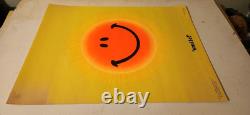 Vtg SMILE Blacklight 1971 Synthetic Trips Hippie Poster Artist V. McCully