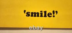 Vtg SMILE Blacklight 1971 Synthetic Trips Hippie Poster Artist V. McCully